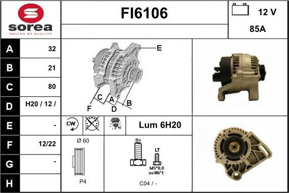 Sera FI6106 - Ģenerators www.autospares.lv