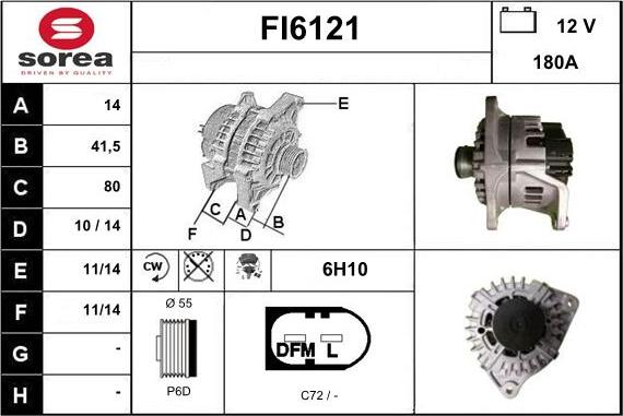 Sera FI6121 - Ģenerators autospares.lv