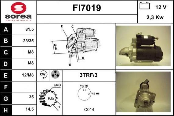 Sera FI7019 - Starter www.autospares.lv