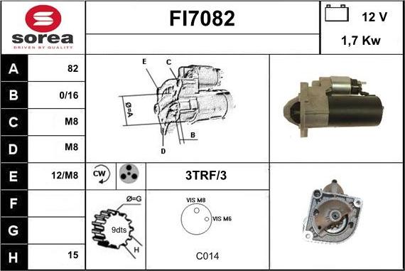 Sera FI7082 - Starter www.autospares.lv