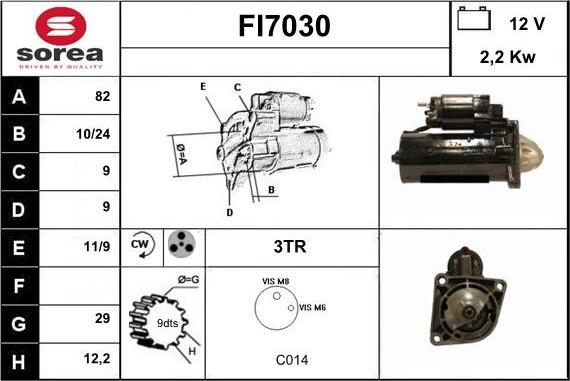 Sera FI7030 - Starteris autospares.lv