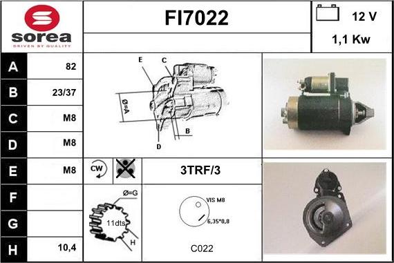 Sera FI7022 - Starteris autospares.lv