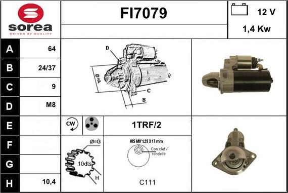 Sera FI7079 - Starter www.autospares.lv