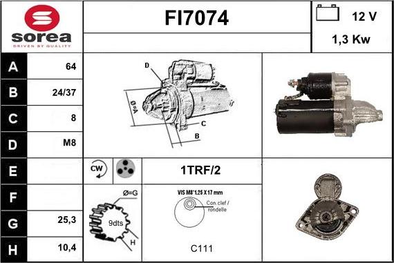 Sera FI7074 - Starter www.autospares.lv