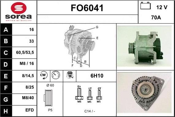 Sera FO6041 - Ģenerators autospares.lv