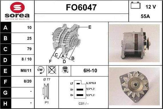 Sera FO6047 - Генератор www.autospares.lv