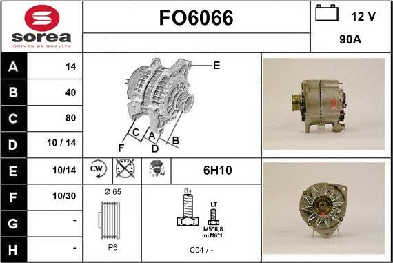 Sera FO6066 - Ģenerators autospares.lv