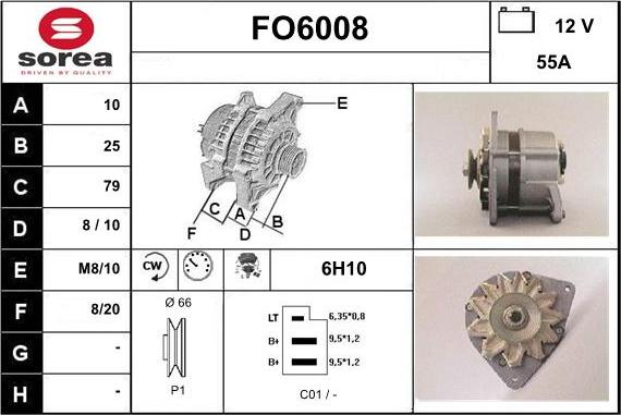 Sera FO6008 - Ģenerators www.autospares.lv