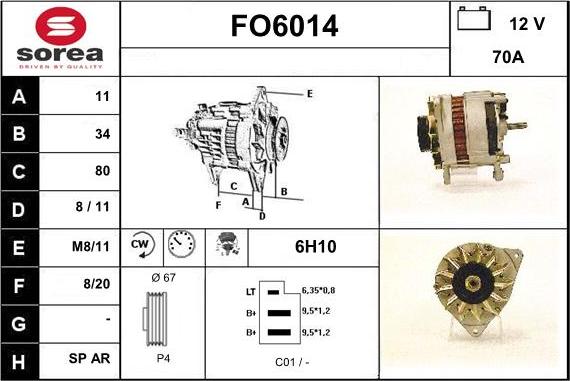 Sera FO6014 - Ģenerators www.autospares.lv