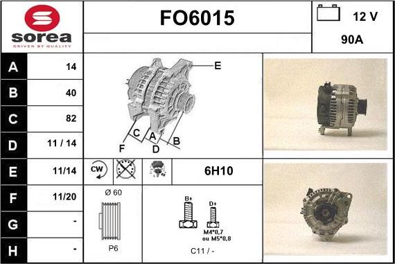 Sera FO6015 - Ģenerators www.autospares.lv