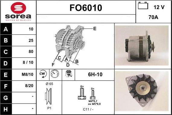 Sera FO6010 - Генератор www.autospares.lv