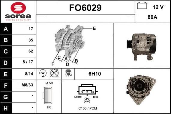 Sera FO6029 - Ģenerators autospares.lv