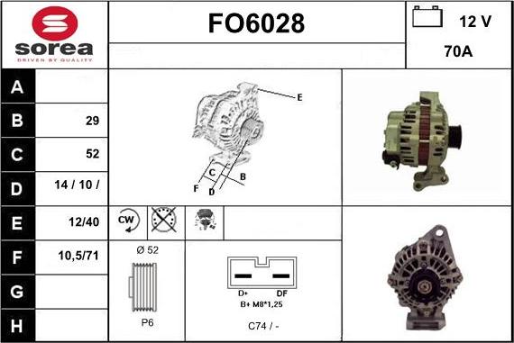 Sera FO6028 - Ģenerators autospares.lv