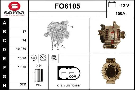 Sera FO6105 - Ģenerators www.autospares.lv