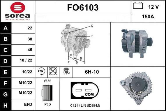 Sera FO6103 - Генератор www.autospares.lv