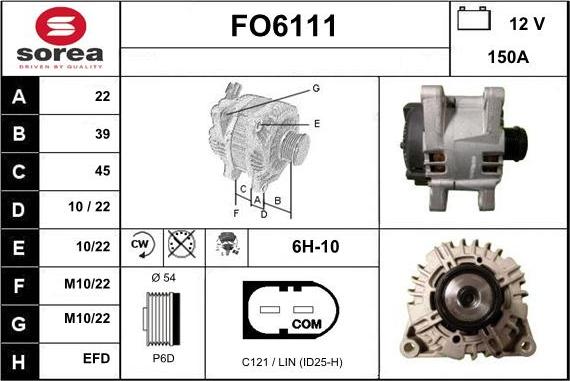 Sera FO6111 - Ģenerators autospares.lv