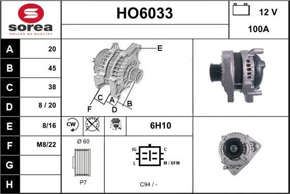 Sera HO6033 - Ģenerators autospares.lv