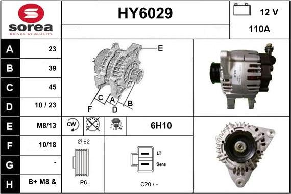 Sera HY6029 - Генератор www.autospares.lv