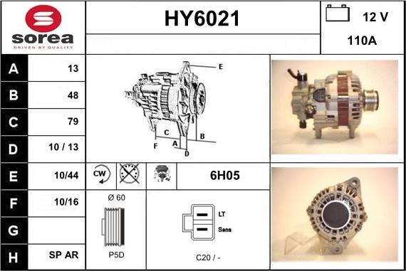 Sera HY6021 - Ģenerators www.autospares.lv