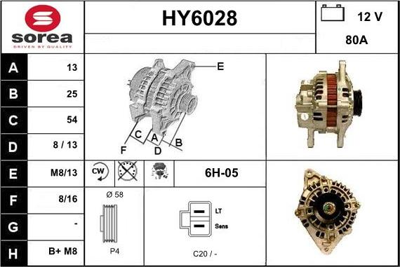 Sera HY6028 - Ģenerators autospares.lv