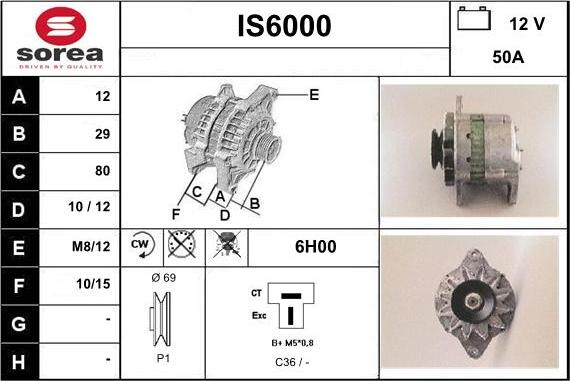 Sera IS6000 - Ģenerators www.autospares.lv