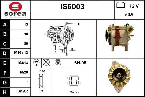 Sera IS6003 - Генератор www.autospares.lv