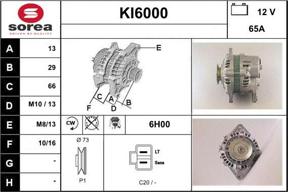 Sera KI6000 - Ģenerators autospares.lv