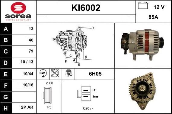 Sera KI6002 - Ģenerators www.autospares.lv