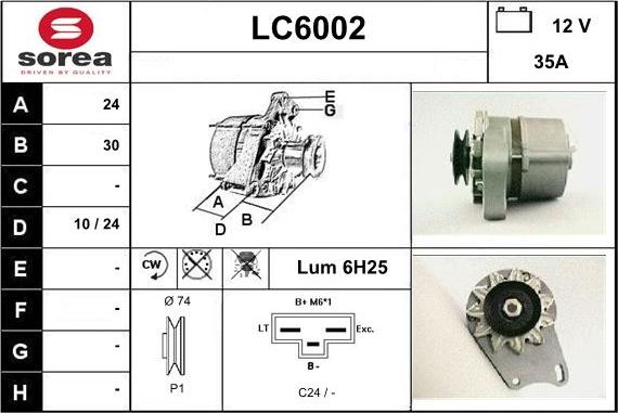 Sera LC6002 - Генератор www.autospares.lv