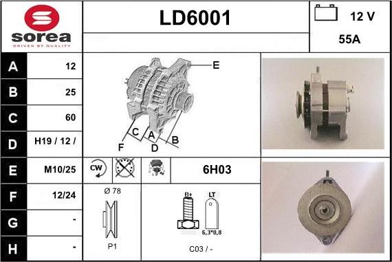 Sera LD6001 - Ģenerators autospares.lv