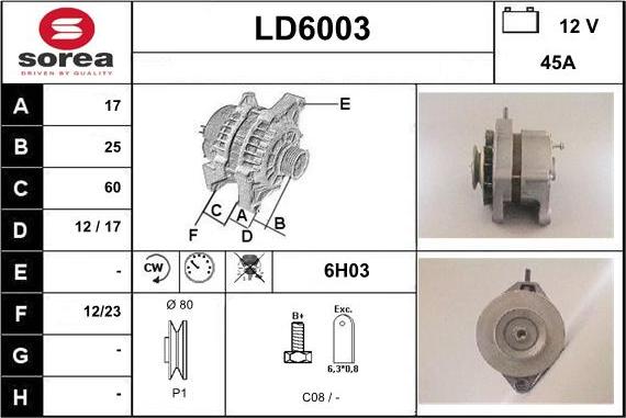 Sera LD6003 - Ģenerators autospares.lv