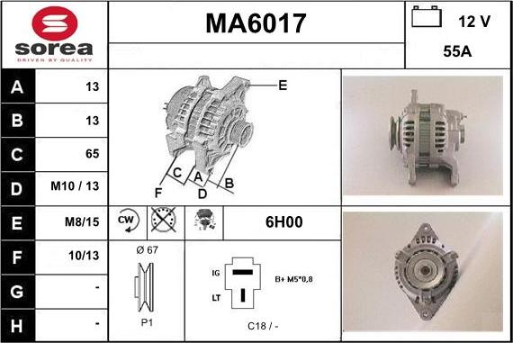 Sera MA6017 - Ģenerators autospares.lv