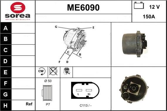 Sera ME6090 - Ģenerators autospares.lv