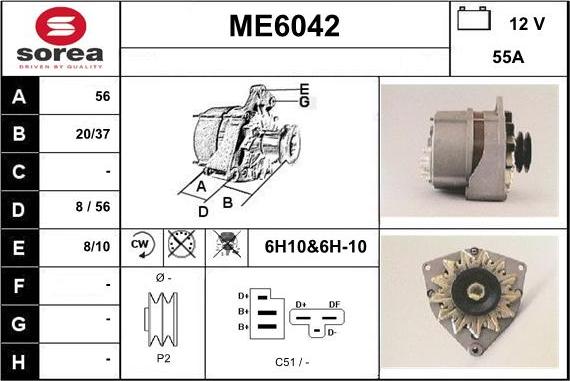 Sera ME6042 - Ģenerators autospares.lv