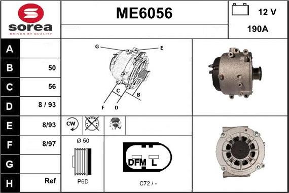 Sera ME6056 - Ģenerators www.autospares.lv