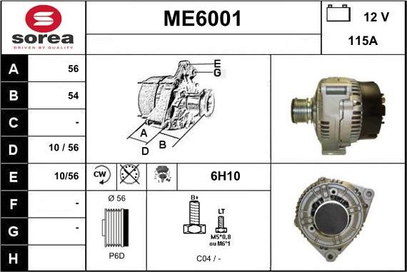 Sera ME6001 - Ģenerators autospares.lv