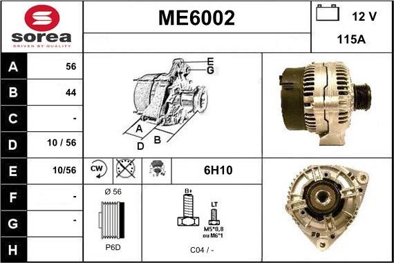 Sera ME6002 - Ģenerators autospares.lv