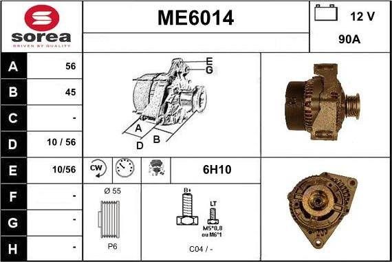 Sera ME6014 - Генератор www.autospares.lv