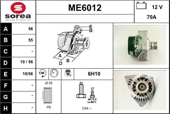 Sera ME6012 - Ģenerators autospares.lv