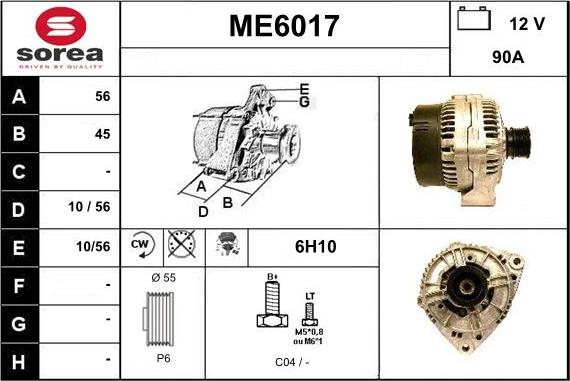 Sera ME6017 - Генератор www.autospares.lv