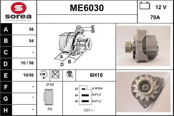 Sera ME6030 - Генератор www.autospares.lv