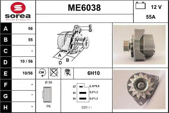 Sera ME6038 - Генератор www.autospares.lv