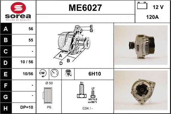 Sera ME6027 - Генератор www.autospares.lv