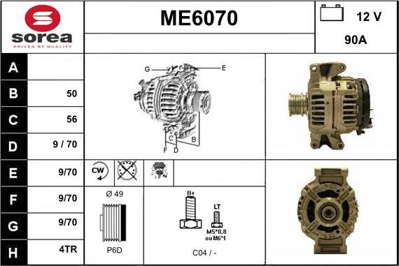 Sera ME6070 - Ģenerators autospares.lv