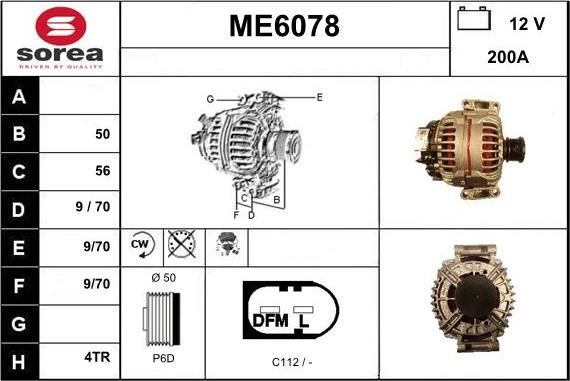 Sera ME6078 - Ģenerators autospares.lv