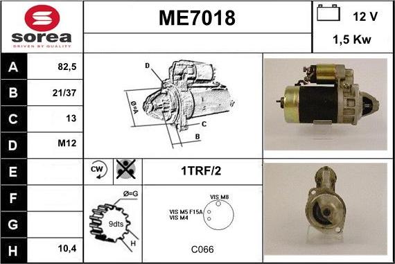 Sera ME7018 - Starteris autospares.lv