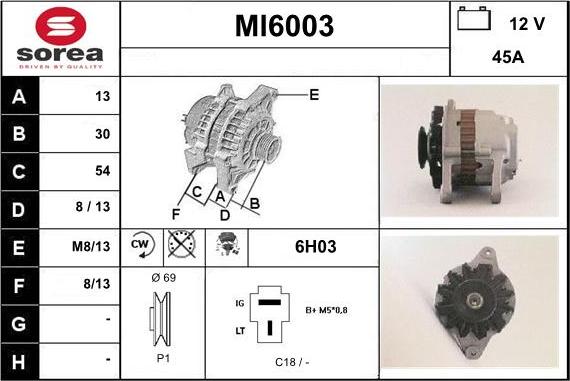 Sera MI6003 - Ģenerators autospares.lv