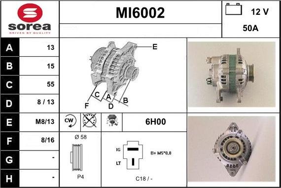 Sera MI6002 - Генератор www.autospares.lv