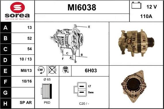 Sera MI6038 - Ģenerators autospares.lv