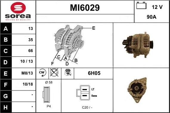 Sera MI6029 - Ģenerators autospares.lv